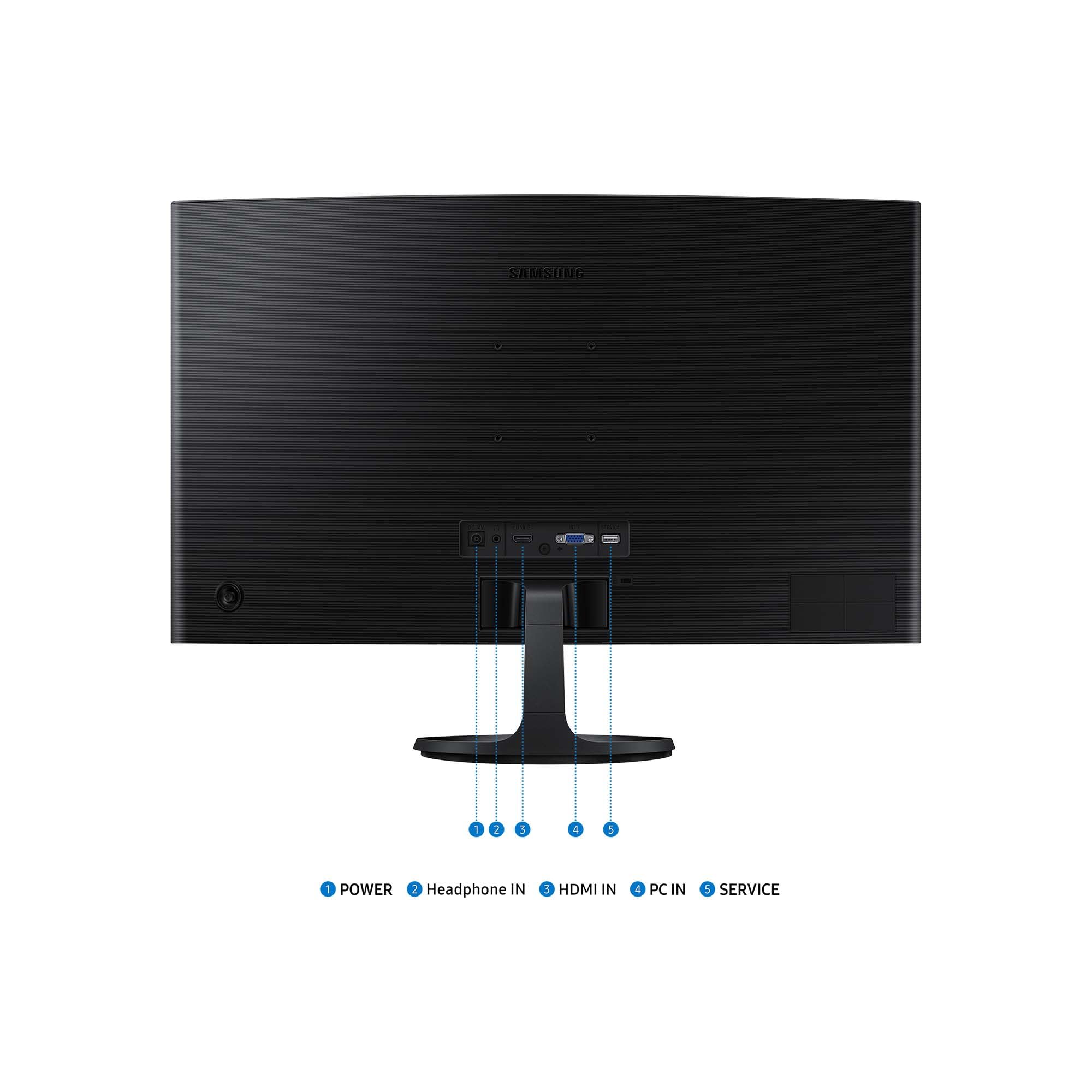 Samsung S36GD Essential Curved Monitor 27 Zoll, VA-Panel, Full HD, 4 ms, 100 Hz, Schwarz