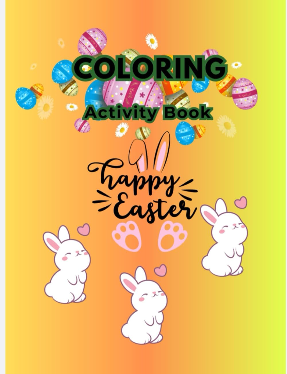 Coloring activity book: Happy easter