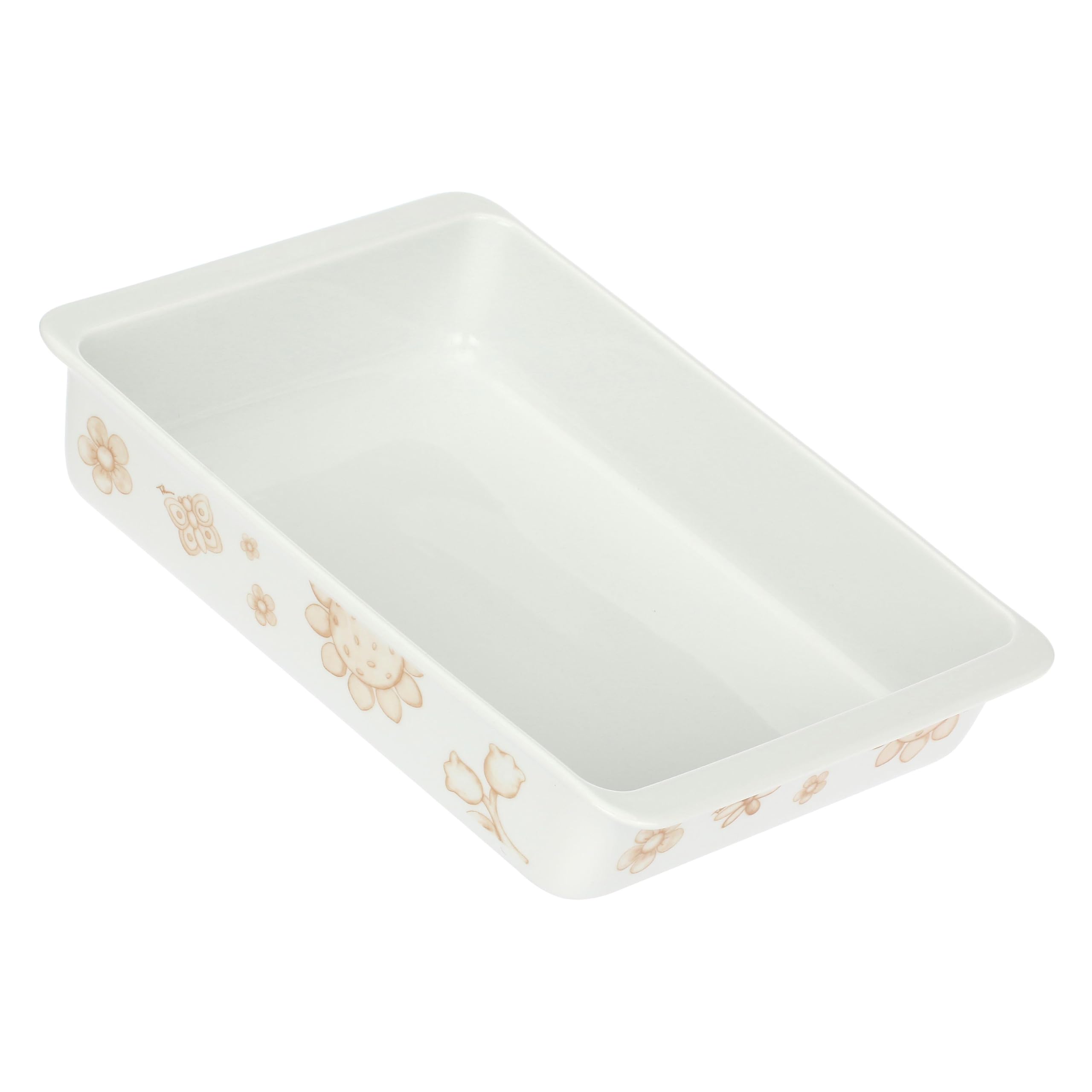 Thun - Pirofila rettangolare in porcellana, 32 x 22.5 cm, altezza 6.5 cm, collezione Happy Elegance
