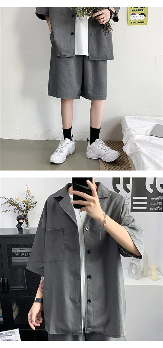 Amazon.co.jp: セットアップ メンズ ジャケット ハーフパンツ ショート