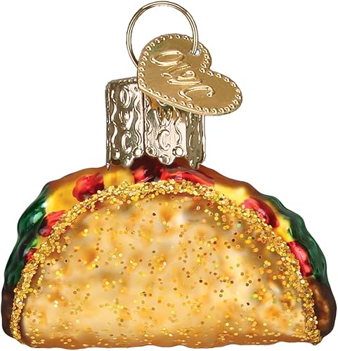 Old World Christmas Gumdrops Mini Taco - Adorno de cristal soplado para árbol de Navidad