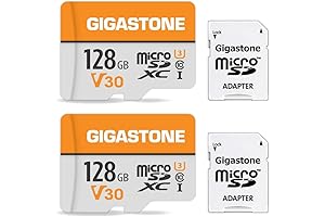 Pair of GIGASTONE 128GB 4K Class 10 microSD Cards: Ideal for your...