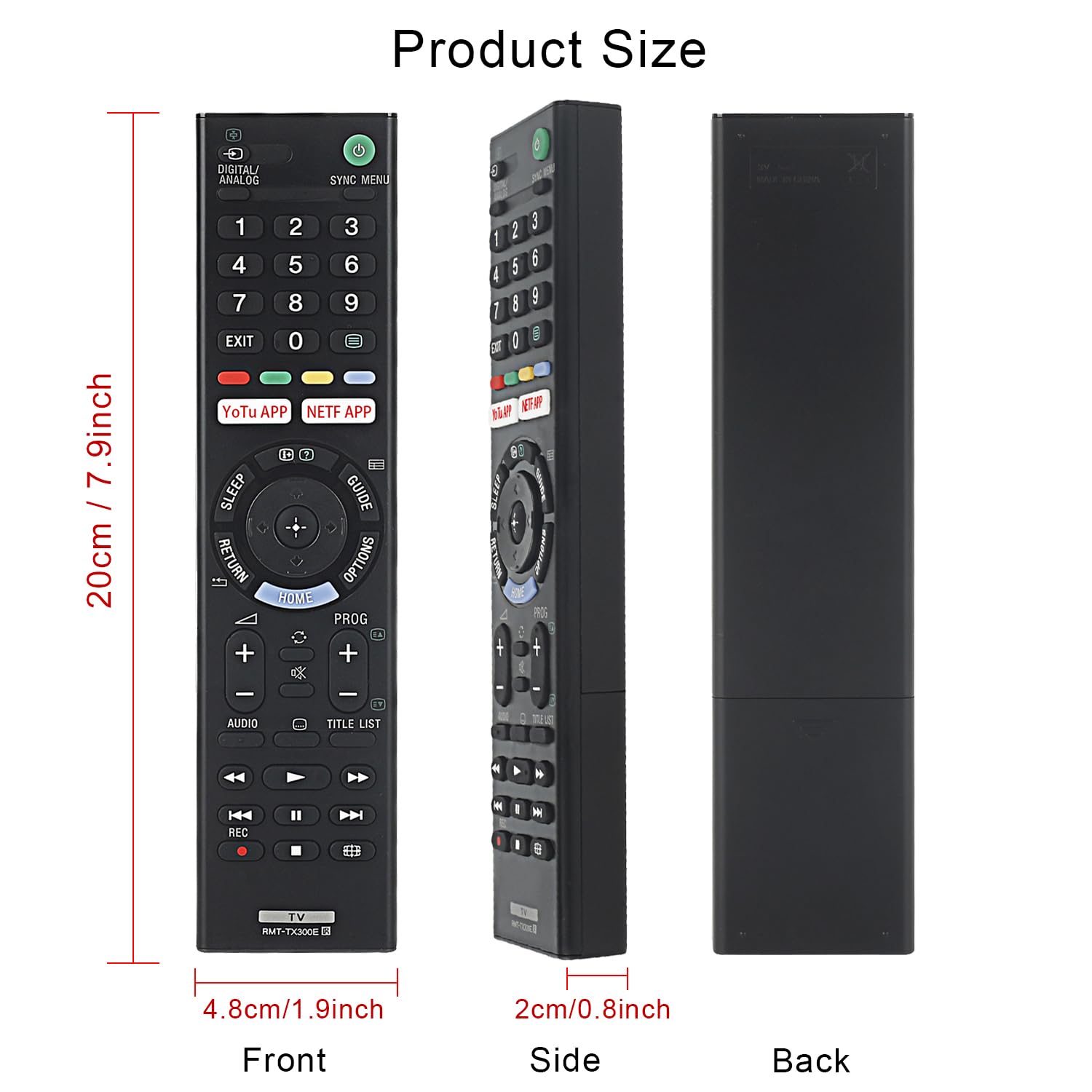 Amazon.com: RMT-TX300E Replace Remote Control 149331411 for