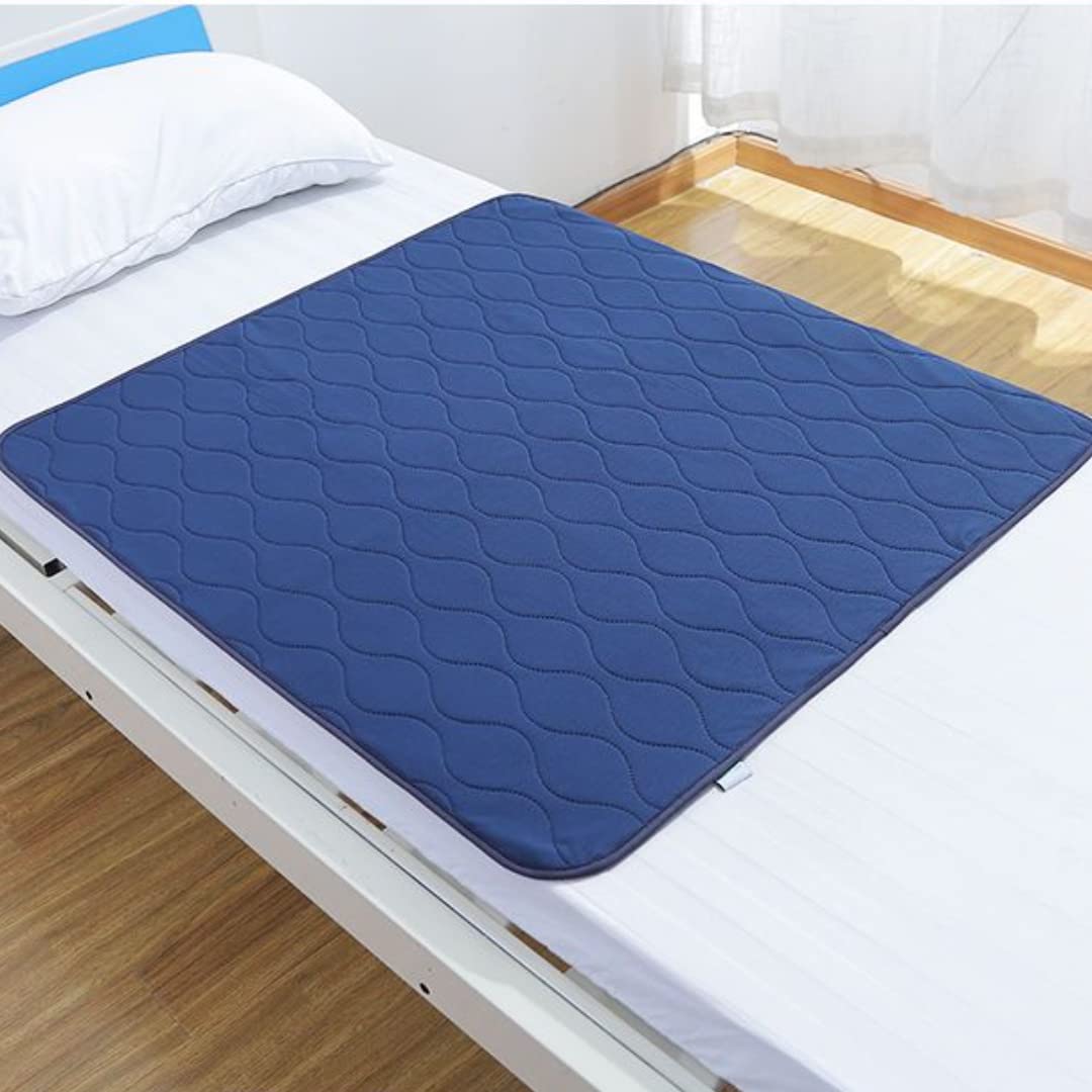 Waterproof Diaper Pad Bed Sheet for Elderly Adult Paralyzed Patient Machine Washable Breathable Large Size Non-Slip (90 * 100cm)