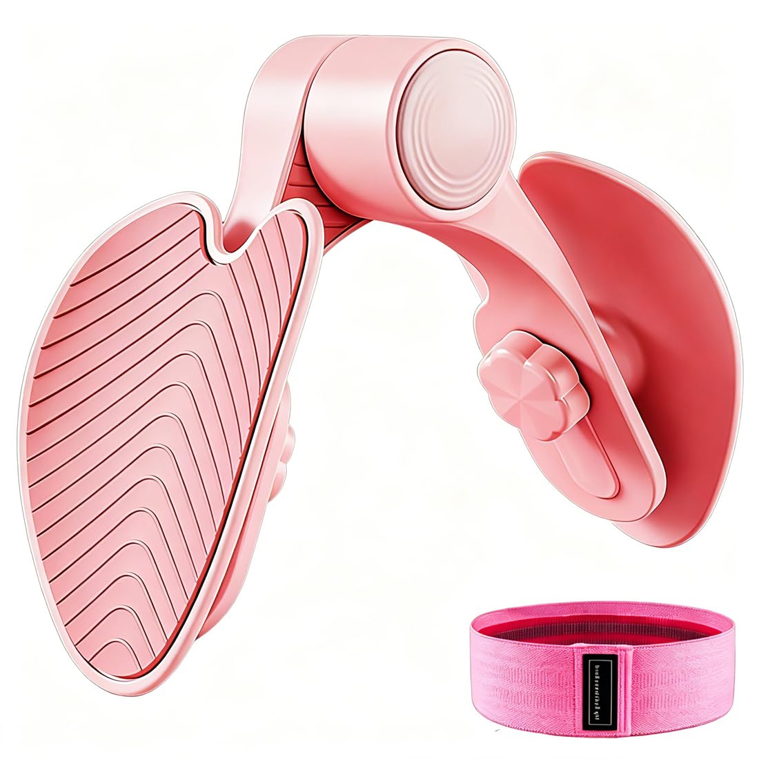 Oberschenkeltrainer Beckenbodentrainer Beintrainer für Damen, Innenseite der Oberschenkel für zu Hause, Oberschenkel Trainingsgerät, Sport-Schlankheitstraining (Rosa)
