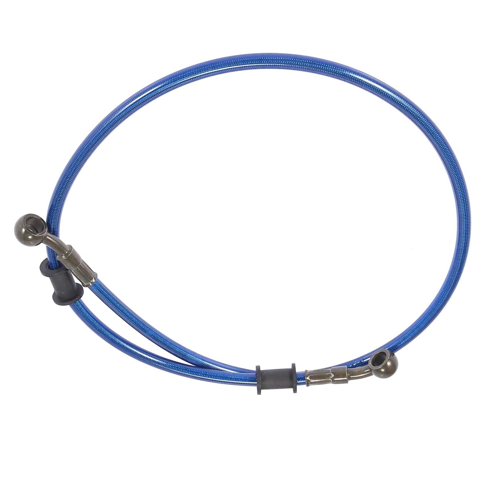 Ksxzw Blue Motorbike Part Motorbike Accessories 90Cm 28 Degree Motorcycle Braided Brake Clutch Oil Hoses Line Pipe Throttle Gas Fuel
