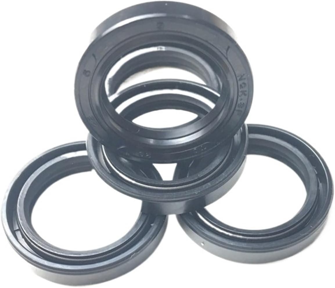JOLAU 10PCS TC Tape Skeleton Oil Seal 13x25x7 14x25x7 14x30x7 14x30x5/7/8/10mm Radial Shaft Seals NBR Gaskets Nitrile Rubber Oil Seals(Size:13x25x7mm)
