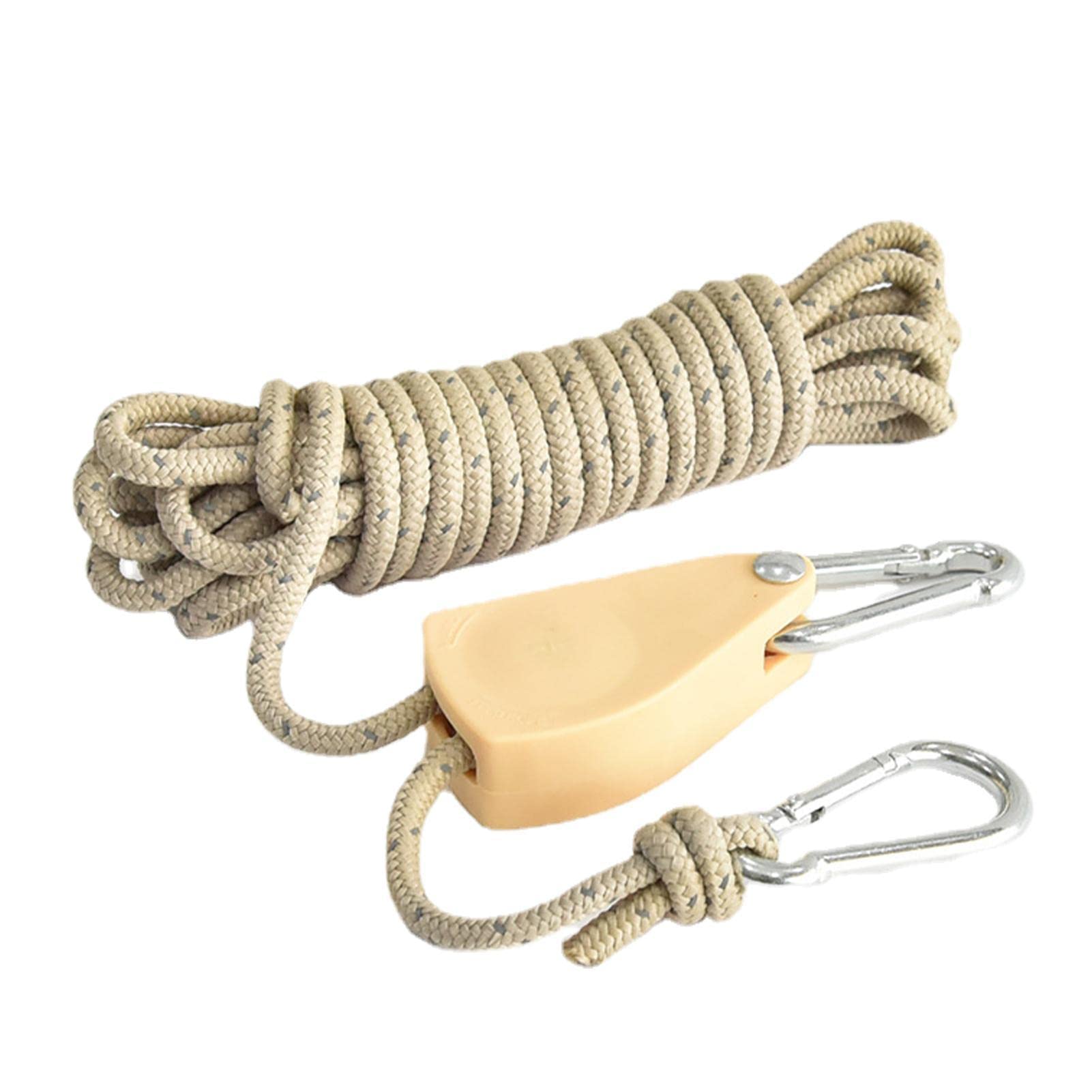 2 Corde A Cricchetto Regolabili - Ganci Per Piante, Luci, Tende, Capacità 68kg/Paio - Foto 9