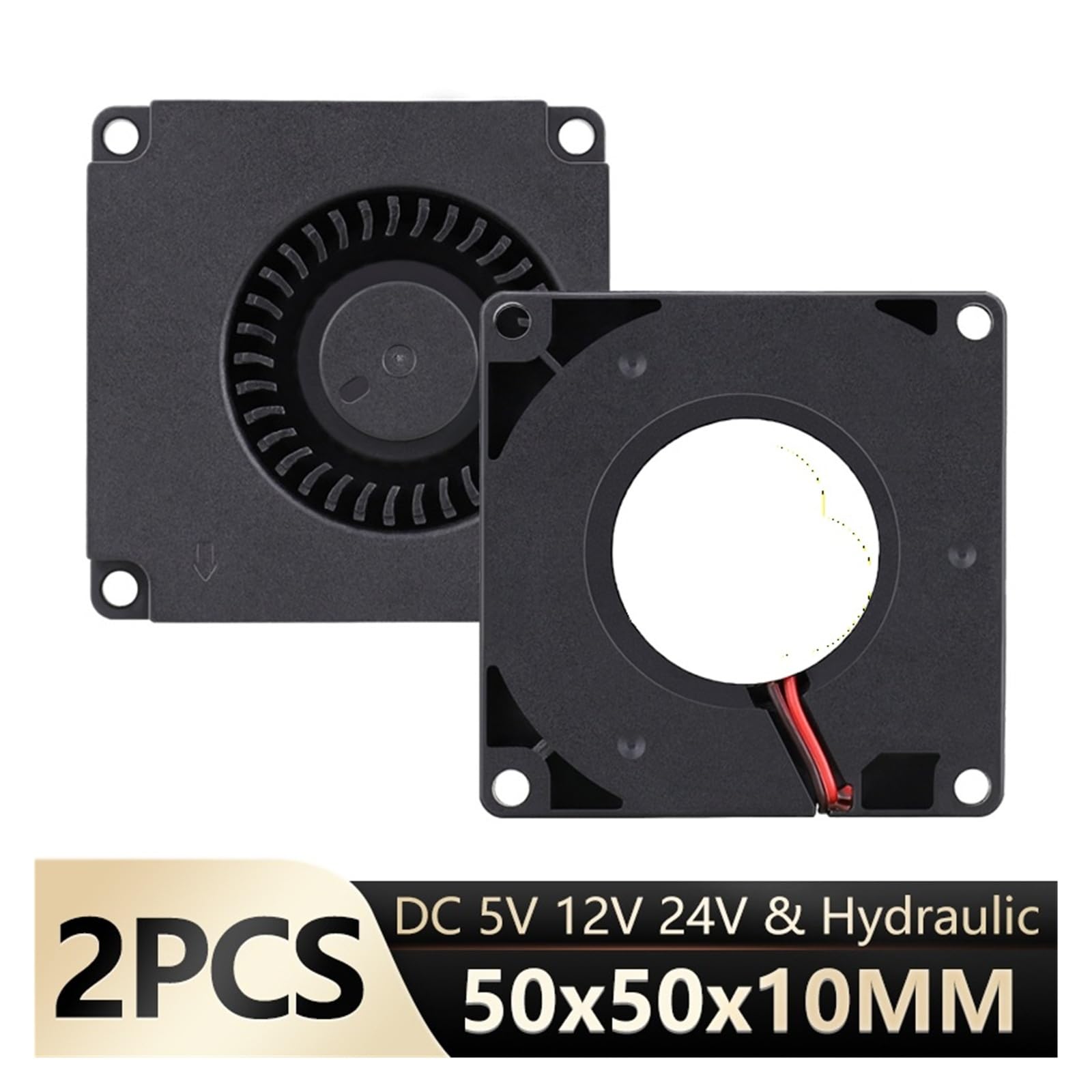Ventilador 5010 50x50x10mm 2 piezas for impresora 3D/PC
