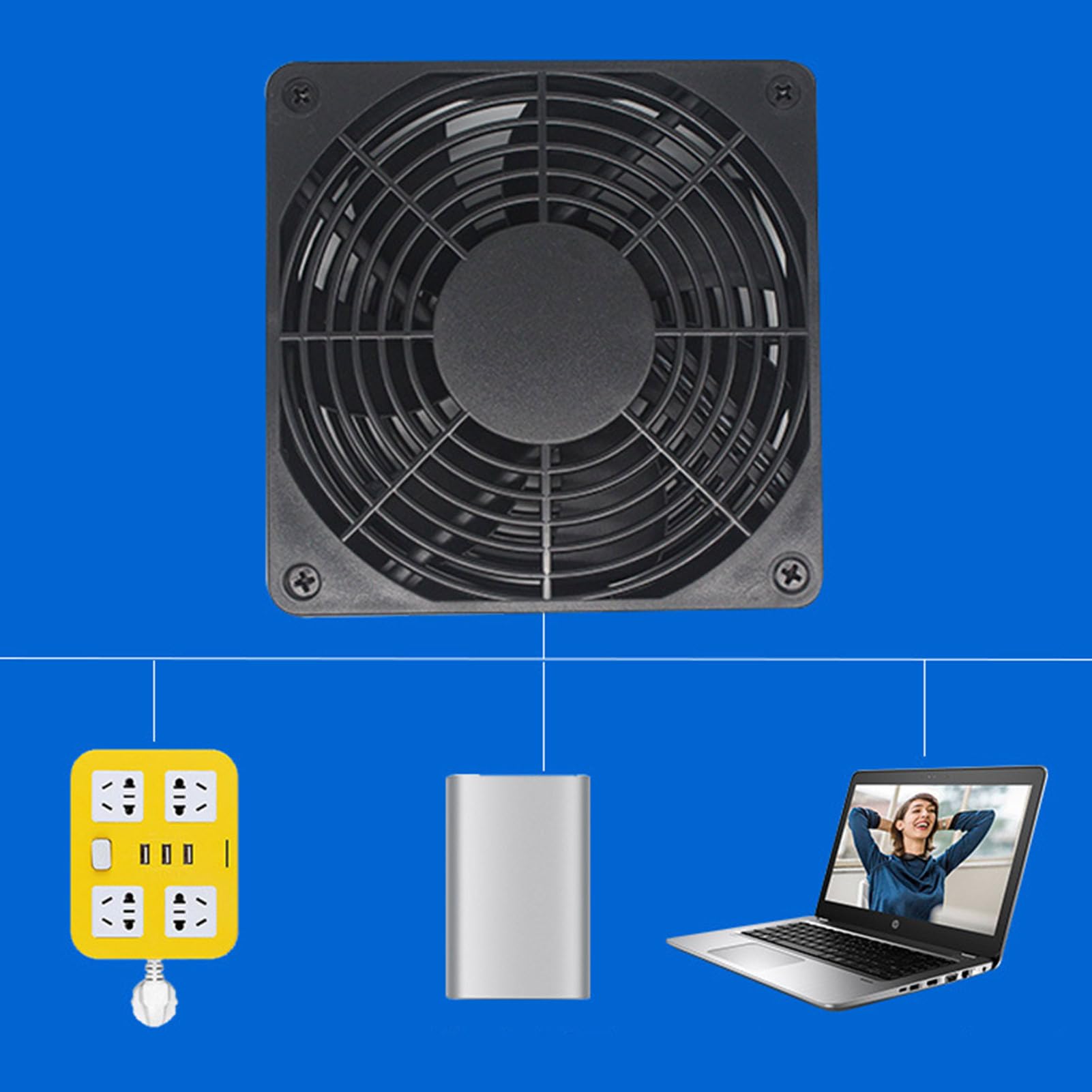 Ventola Di Raffreddamento Per PC - Ventola Del Router USB Portatile, Dispositivo Di Raffreddamento Alimentato USB | Laptop Per Box Televisivi Router Di Gabinetto, Ventilatori Mini Ventilatori Ad Alta