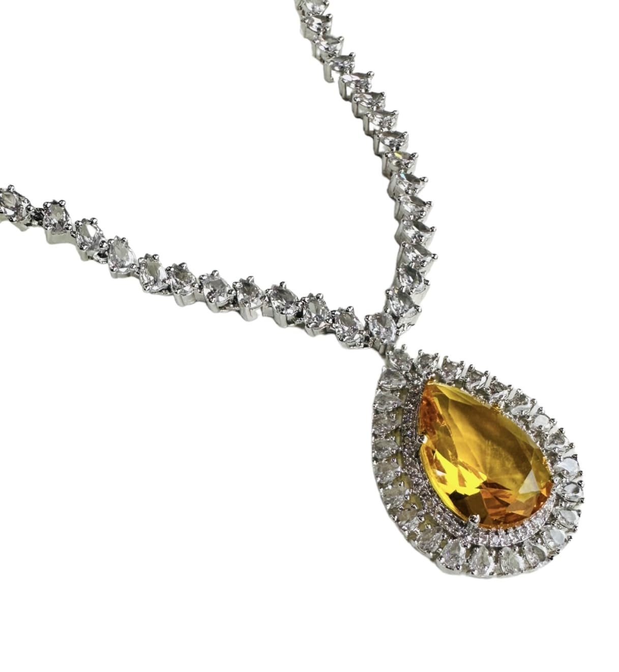 See full amazon price history chart for Yellow Diamond Necklace Set for women Yellow Diamond Necklace Set for women (B0D6MPX9XS) Amazon Price History, Amazon Price Tracker