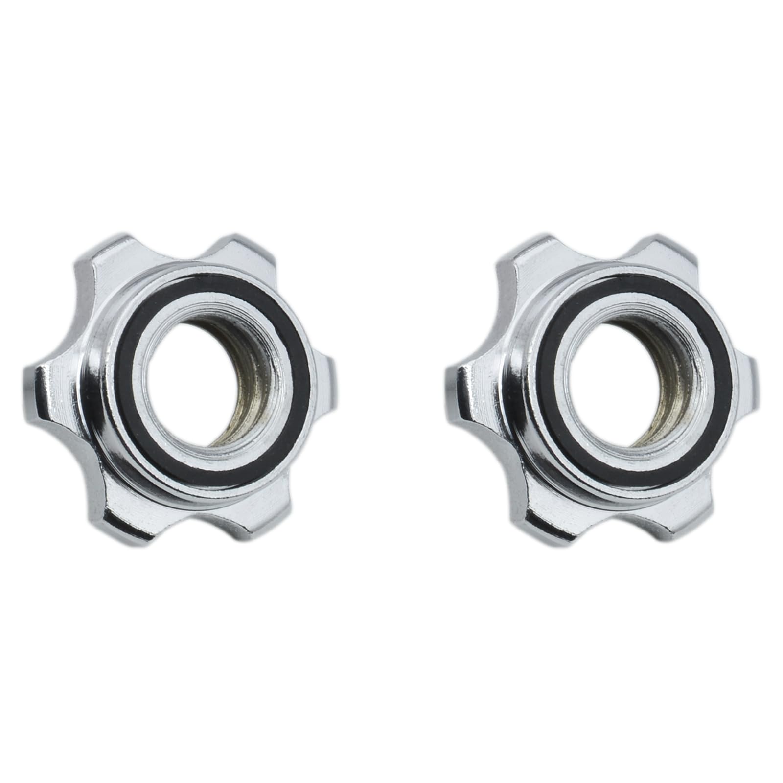 Barbells Hex Nut Anti-Slip 2PCS 25mm Barbell Spin-Lock Collar Screw Used for Fitness Equipment Weight Lifting Barbell Or Dumbbell Ba