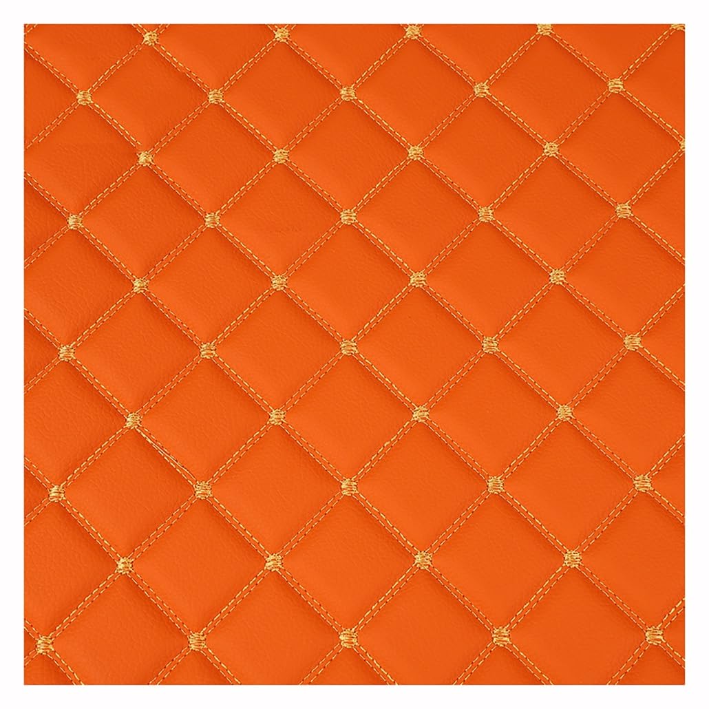 Dicker Künstlicher Ledergewebe Hochwertiger PU-Leder-Gewebe-DIY-Handwerk, Um Handgefertigte Stoffe Aus Herzustellen(Oranje,1.6X4m)