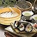 UPKOCH Wooden Sushi Rice Bowl Rice Mixing Tub Hangiri Sushi Oke Wood Sushi Barrel Japanese Sushi Rice Storage Bucket for Home Restaurant, 28cm