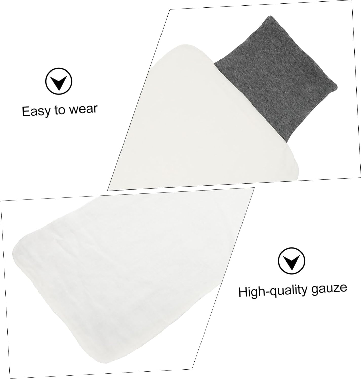 2Pcs Absorbent Cotton Gauze Towels for Pregnant Women and Seniors Soft Back Sweat Towels Lightweight Absorbent Cloth for Home Travel and Everyday Use