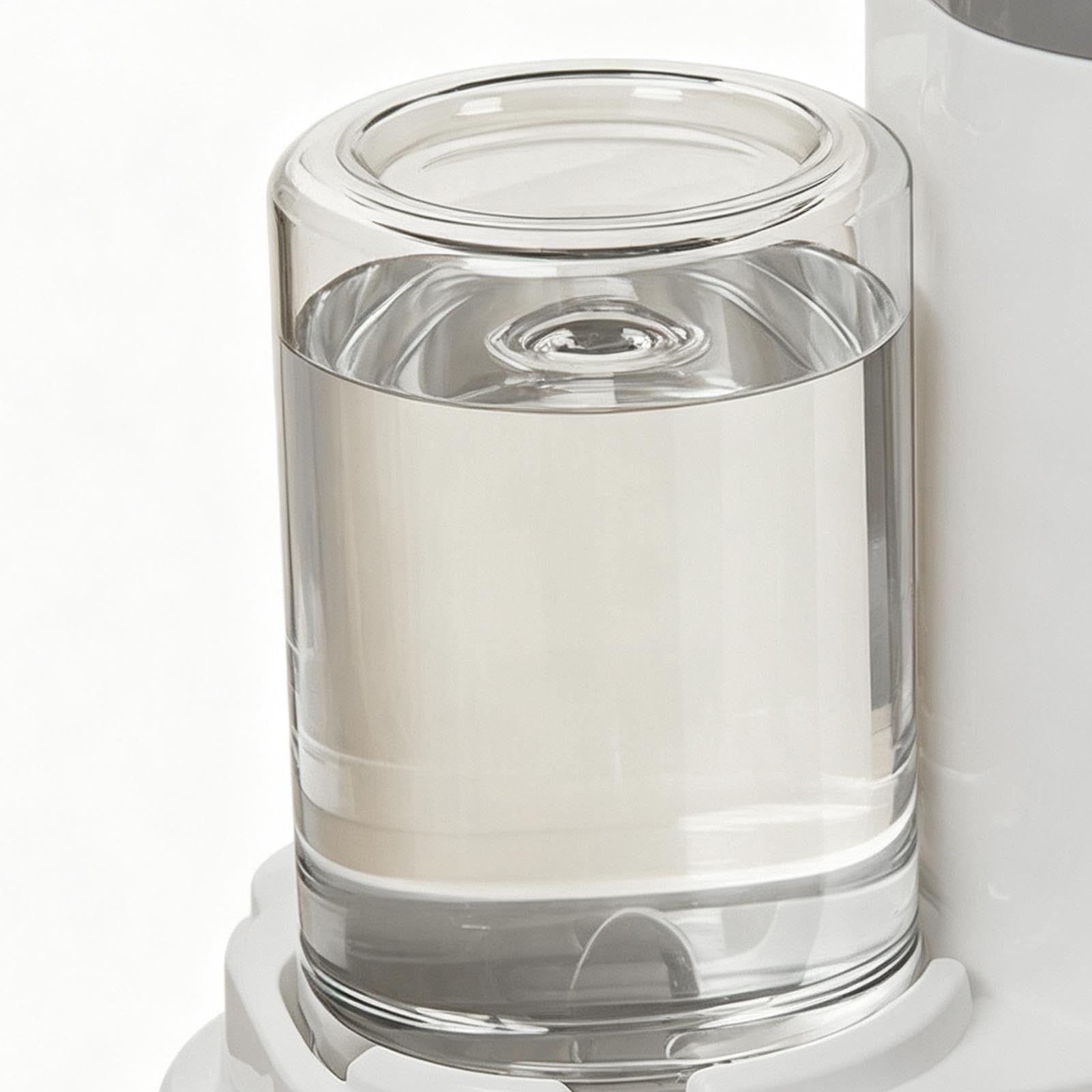 Distributeur Croquettes Chat Automatique,Distributeur Croquettes Chat Automatique 2 en 1 PP 2.2L Distributeur Croquettes Et 0.8L Fontaine A Eau Combo Mangeoire avec Gamelle Grande Capacité，Gris