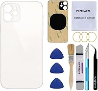 Vista 10 de Reemplazo de cristal trasero OEM para iPhone 12 mini 5.4 pulgadas (negro) con kit de herramientas de reparación