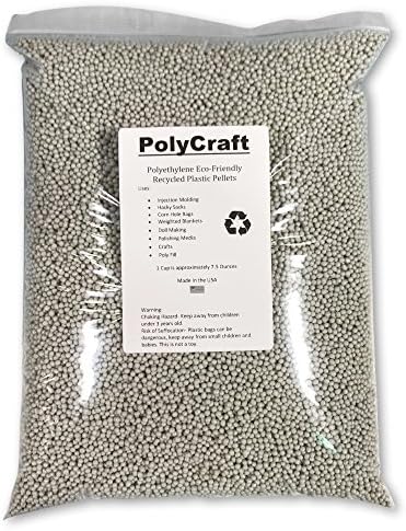 Plastic Pellets, 5 Lbs, Doll, Hacky Sacks, Corn Hole, & Weighted Blankets, in a Resealable Plastic Bag, Made in The USA.