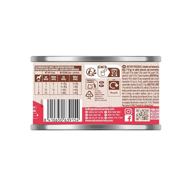 Foto 3 de 4 de Nature's Variety - Paté para Perros Adultos Mini con Buey 12 x 200g