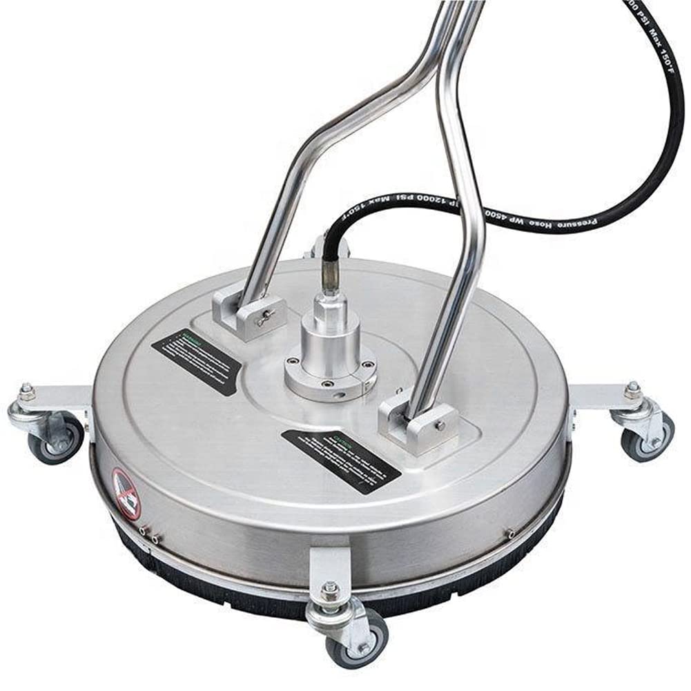 Limpiador de Superficies de Alta presión de 20 Pulgadas, Limpiador de Patio de Acero Inoxidable de 4000 PSI, Lavadora a presión, Lavadora de Pisos para terrazas, Ladrillos, Piedra, Azulejos, 6,6 GPM,