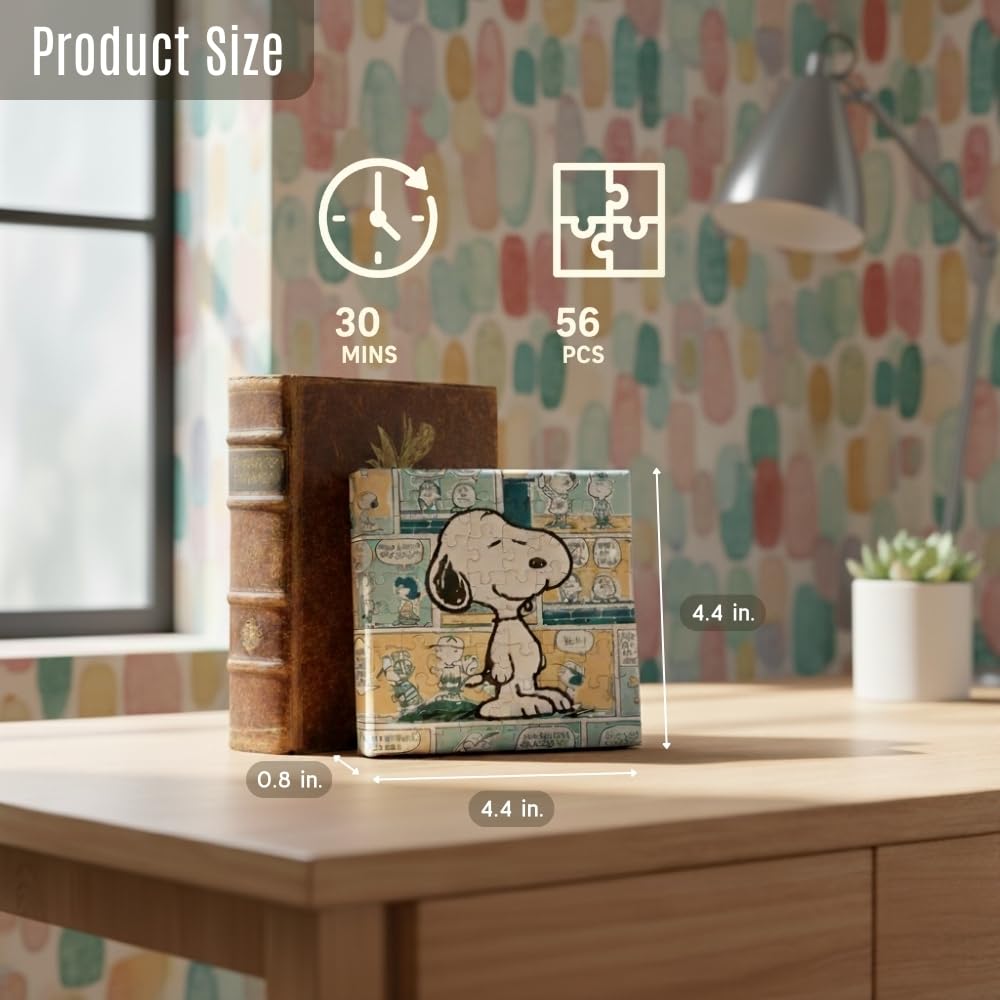 Amazon.co.jp: PEANUTS ミニキャンバスジグソーパズル 56ピース