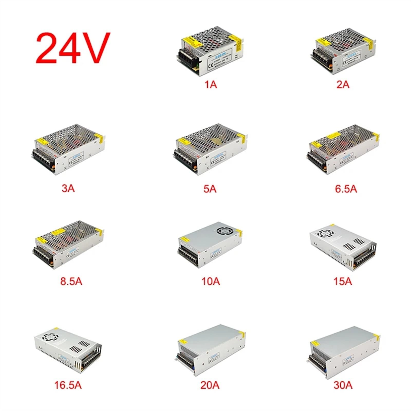 5V 9V 12V 15V 24V Fuente de alimentación CC 12V 15V 24V adaptador de corriente (24V,5A)