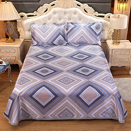 Y&C Cooling Mattresses 3D Printing Foldable Folding Summer Ice Silk Cover Cooling Mat with Pillowcases Set