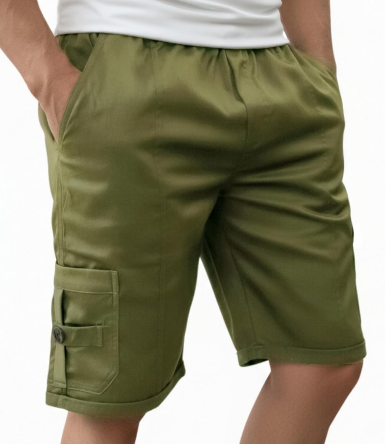 never lose Men’s Half Cargo Shorts with a Slim-Relaxed fit for Lasting Comfort. Stylish Casual Shorts with Functional Pockets, Ideal for Travel-picture-31