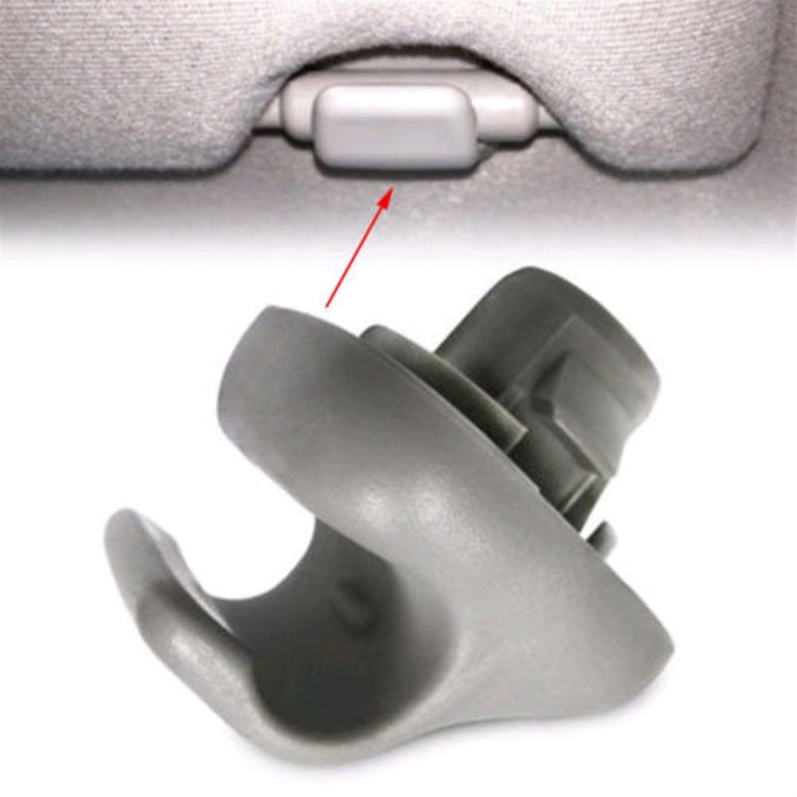 Sonnenblende Clip Sonnenblende Clip Haken Teile Fenster Schatten Sonnenblende Clip Klemmen Hängen Halterung Aufhänger Langlebig Auto Haken Auto Innen Einfache Installation