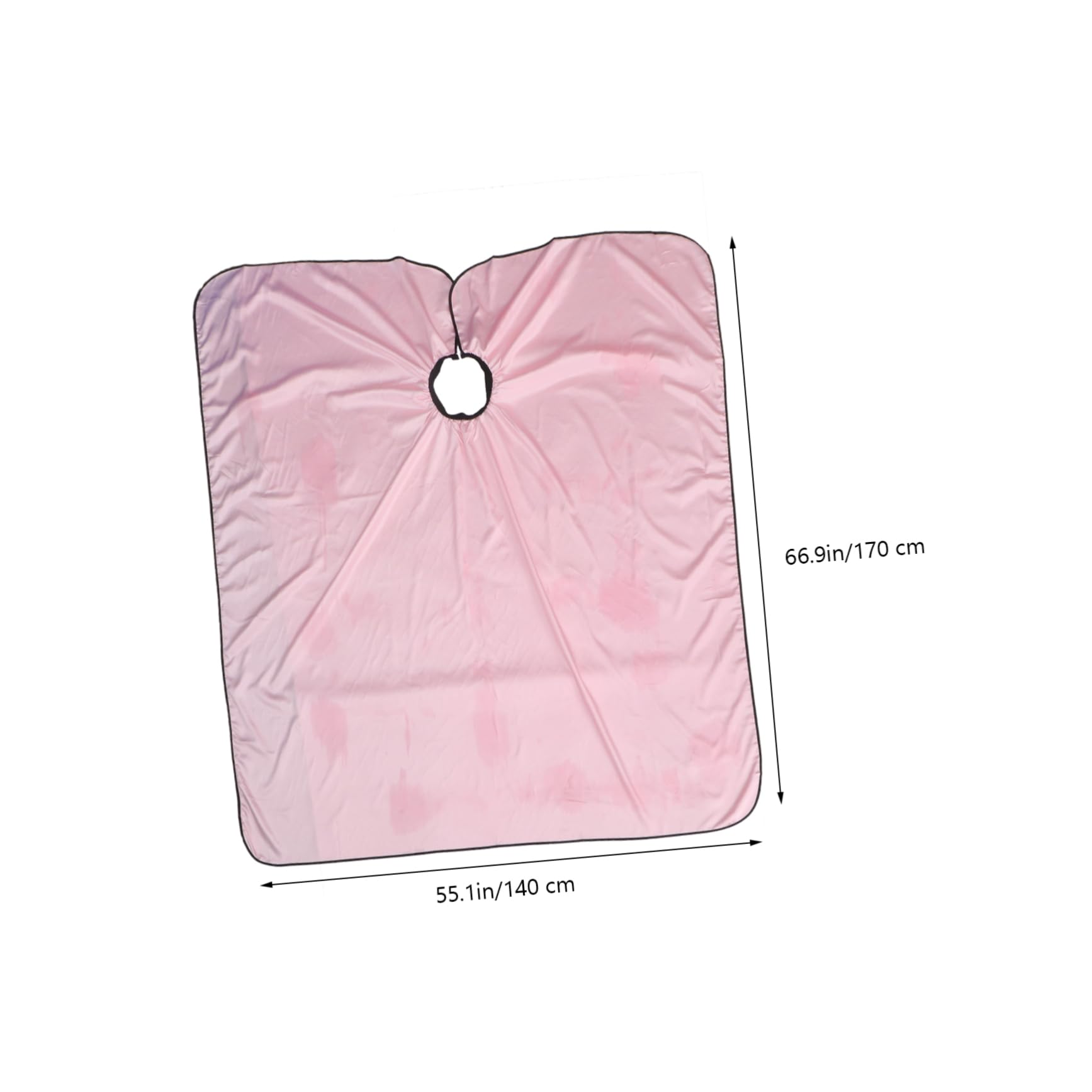 Mantellina Facile da Pulire in Tessuto Sintetico per Taglio Capelli e Protegge L'abbigliamento Rosa per Parrucchieri e Clienti in Salone