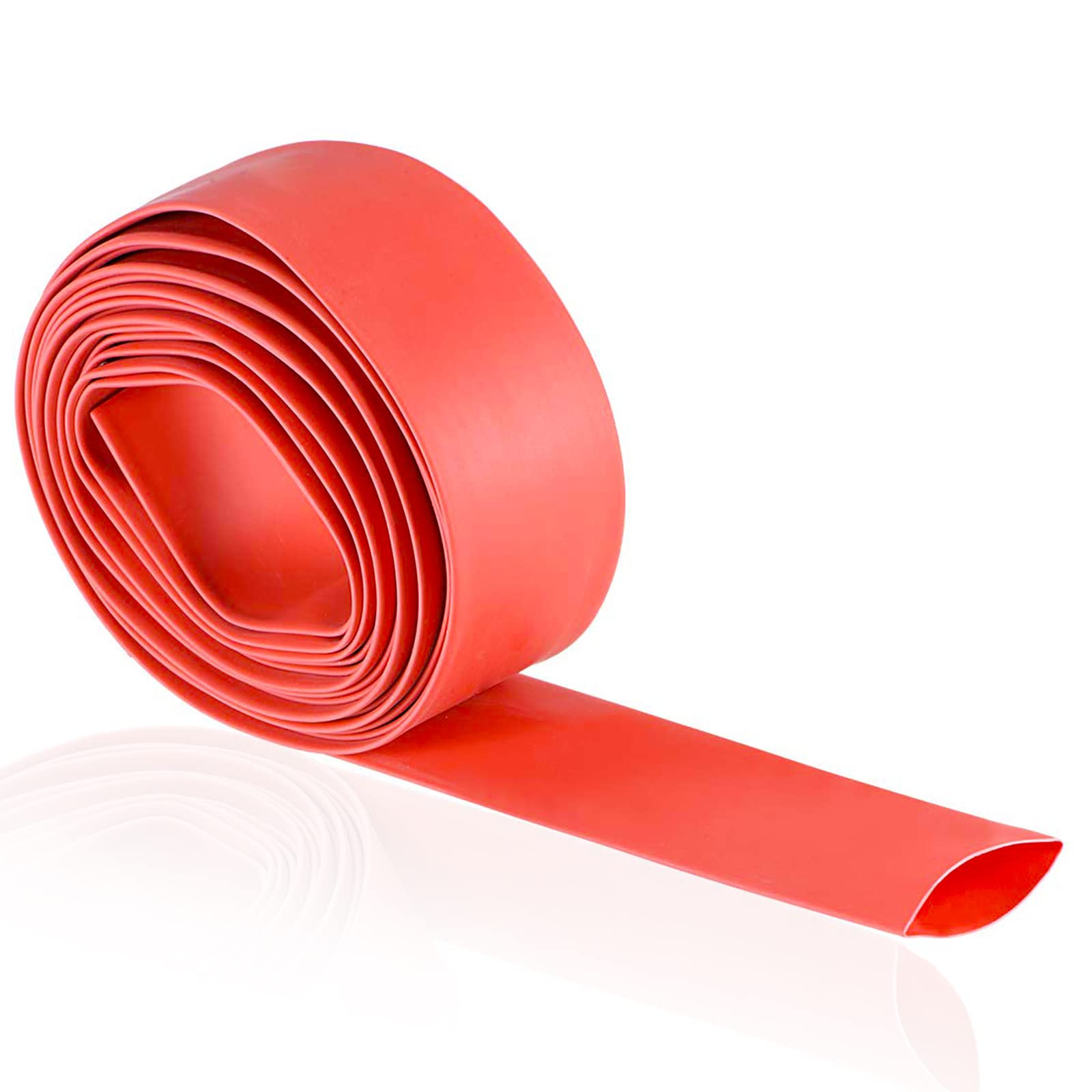 Heat Shrink Tubing,30mm Dia 2:1 Ratio Shrinkable Tube Cable Sleeve 10ft,Red