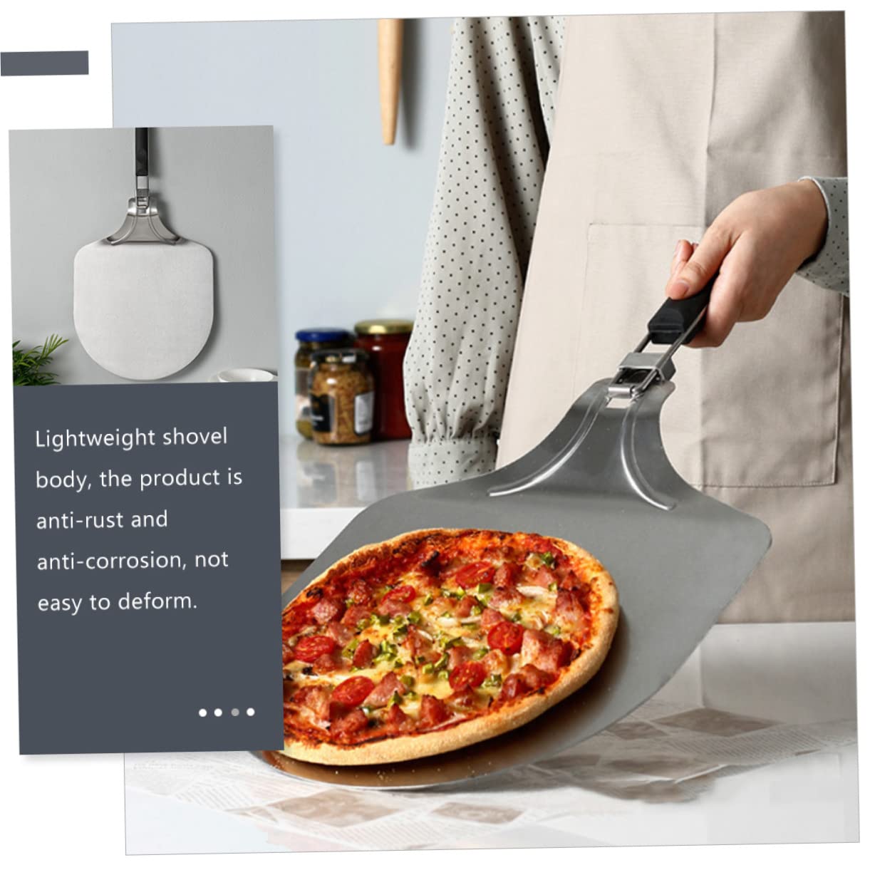 Pelle Acier Spatule De Pour Gâteaux Et Pizzas Outil De Cuisine Pratique Pour Maison Et Restaurant