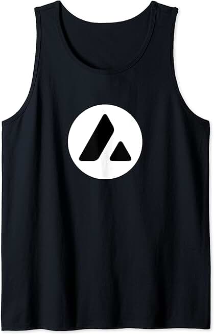 Avalanche AVAX Cryptocurrency Crypto Trader Gift White Dapp Tank Top