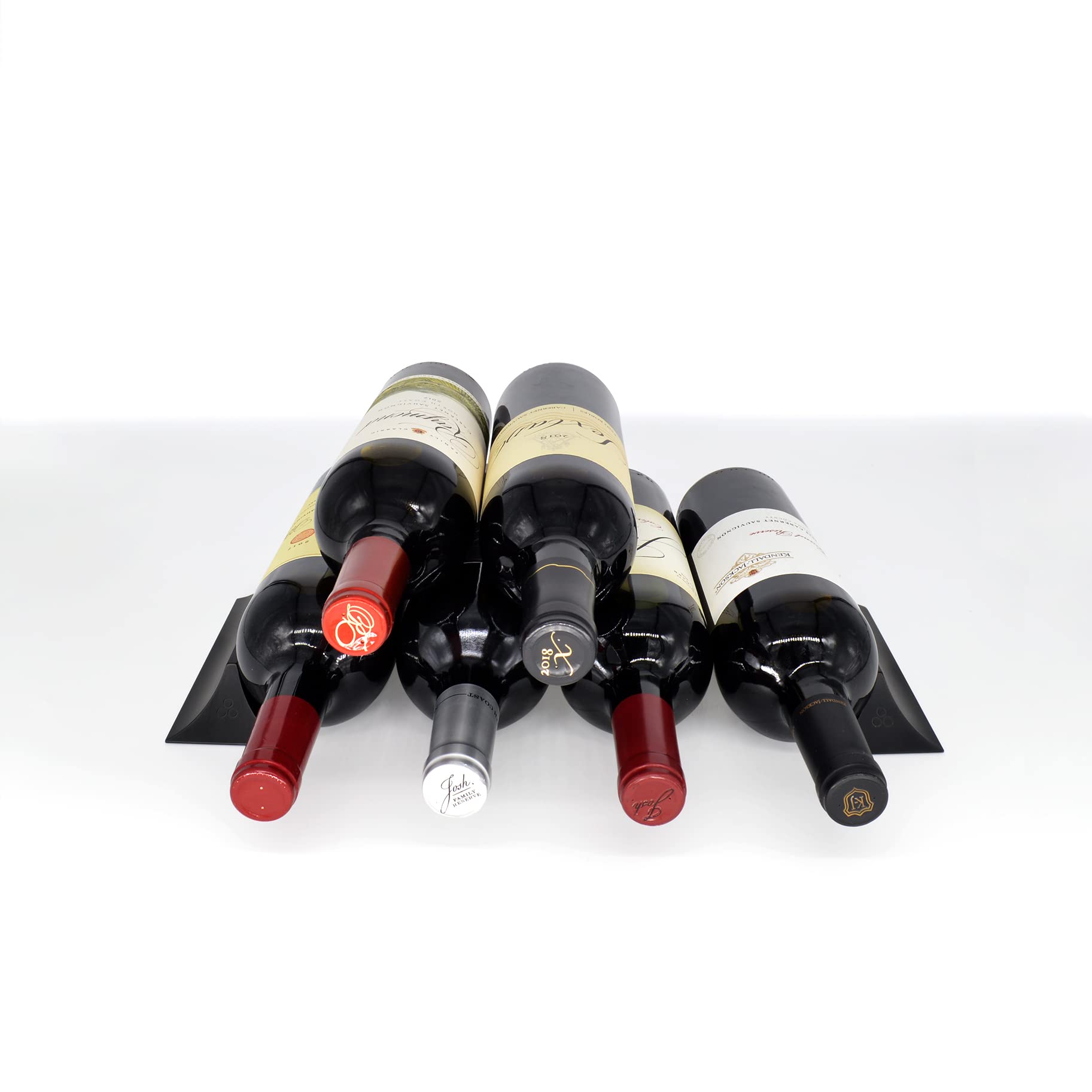 El estante de vino de metal compacto que es el regalo perfecto para los amantes del vino (negro azabache)