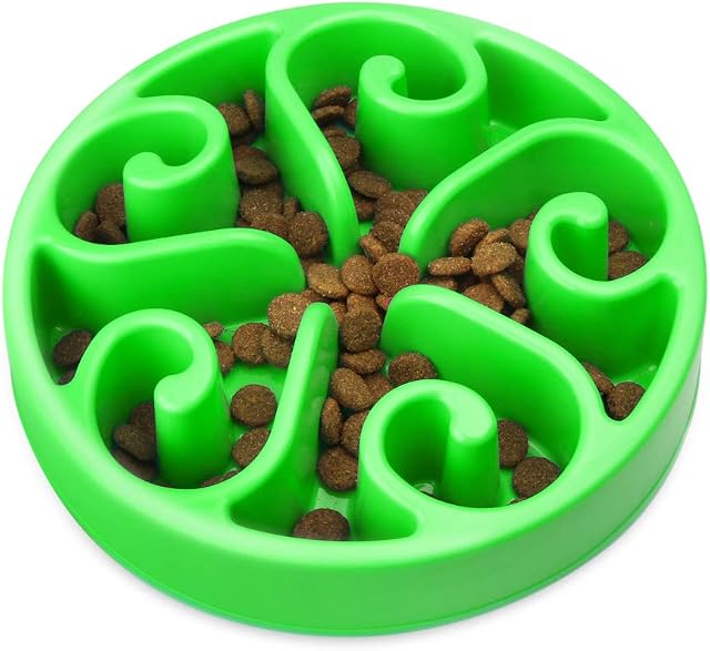 Zellar Dog Slow Feeder Bowls- BPA-Free Slow Feeders for Fit Small Medium Dogs and Cats Interactive and Skid Bloat Stop Feeding Bowl