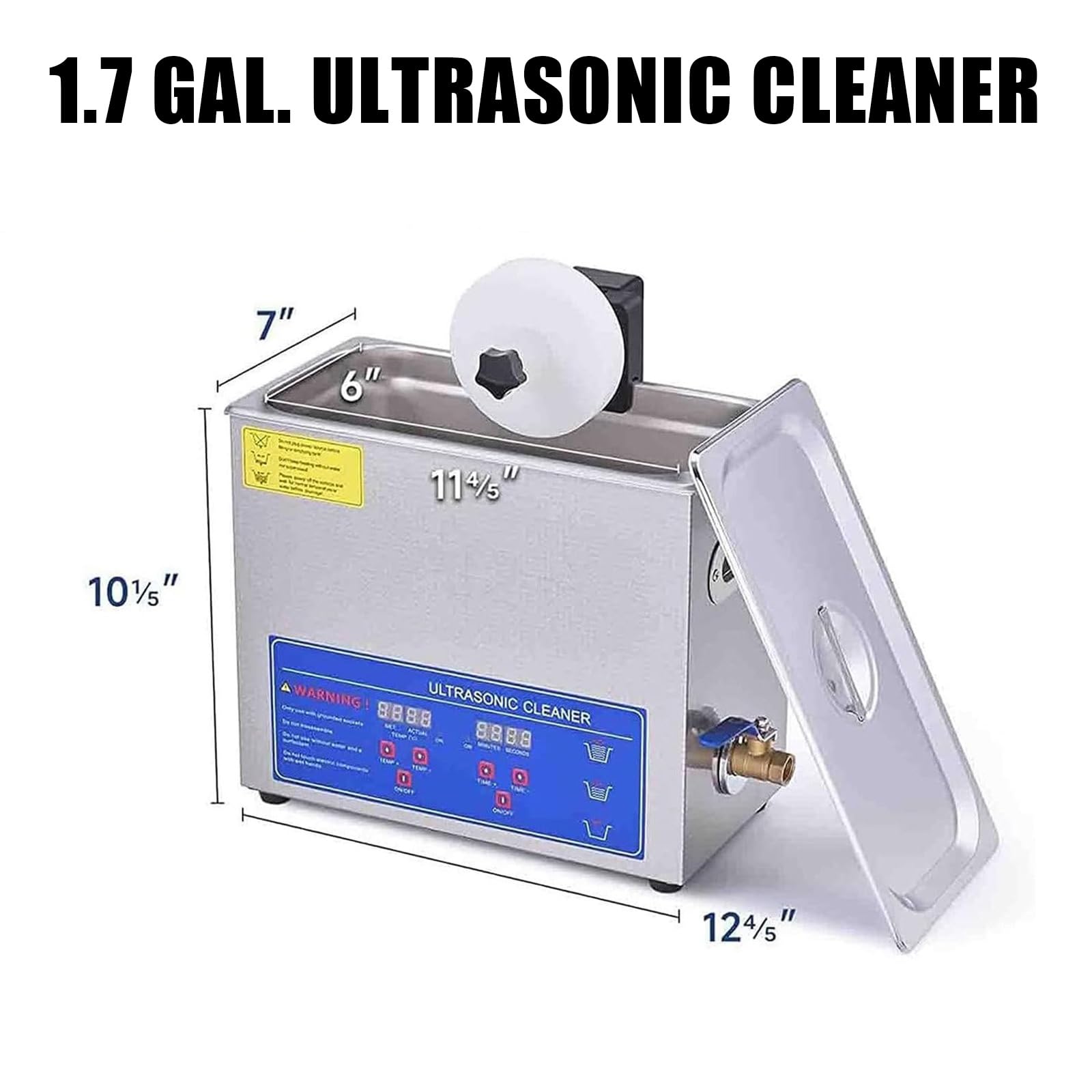Macchina per la Pulizia dei Dischi in Vinile a ultrasuoni, sistemi di Pulizia dei Dischi in Vinile con Supporto, Tempo e Temperatura Regolabili, Pulizia Profonda bifacciale Automatica