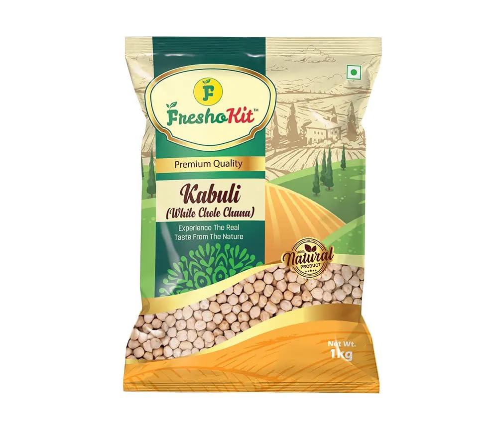 Freshokit 100% Natural White Small Chole/Chana Unpolished | Kabuli Chana | White Chickpeas | Pindi Chhole | Rich in Protien - 1Kg (B0CDBQQ6XK) Amazon Price History, Amazon Price Tracker