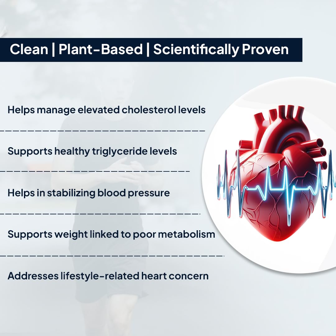 Miduty Cholest-Off - Helps in Normal Cholesterol Levels - Aged Garlic Extract - Pine Phytosterol - Bergamot Orange Fruit Extract - Niacin Vitamin B3-60 Tablets 2