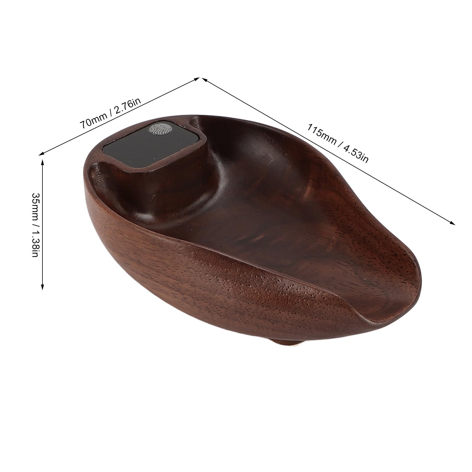 Báscula de café, báscula de té de madera, mini vaso dosificador digital de alta precisión de 0,01 oz, de 0,3 a 200 g con pantalla LED para accesorios de pesaje de cocina