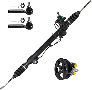 Detroit Axle Power Steering Rack and Pinion Kit with Pump and Pulley for 2003–2009 Toyota 4Runner