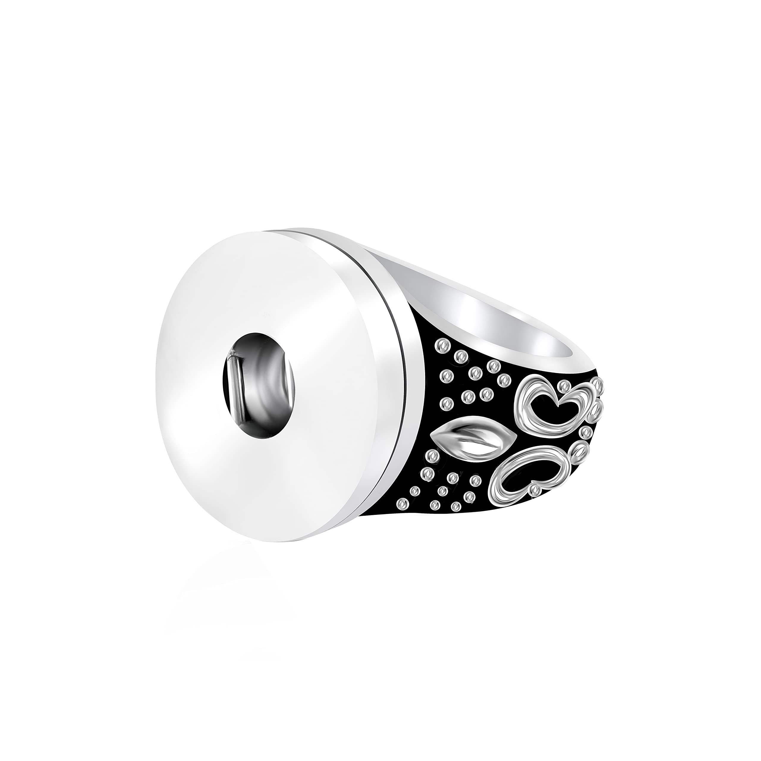 ANDANTE Bague Chunk pour boutons pression Chunks Click-Buttons - 18-20 mm - Compatible avec tous les fabricants de chunks