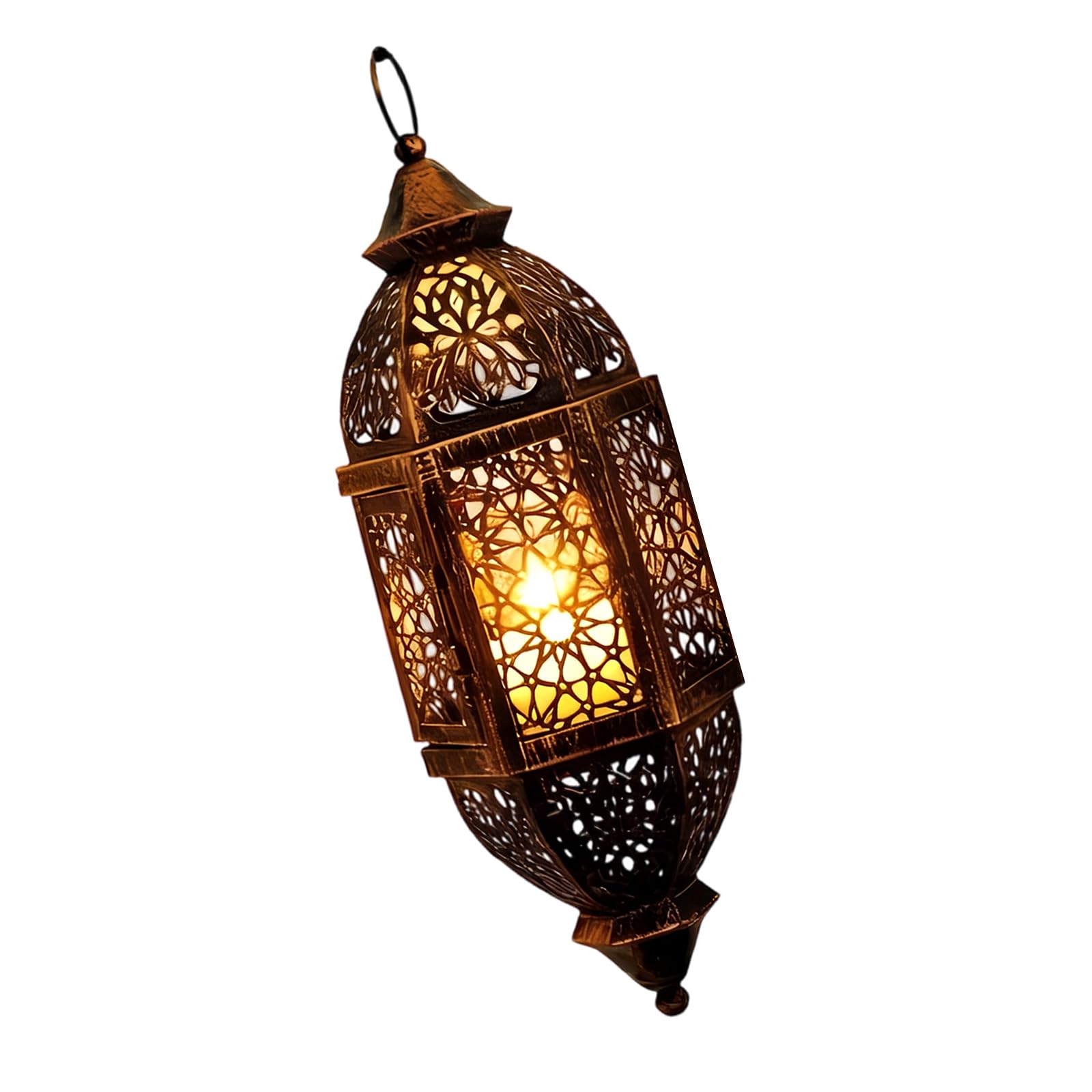 Artistic Cutout Moroccans Theme Iron Hanging Holders Lamp for Wedding Eid Ramadans Parties Event Decoration Moroccans Theme Candleholder