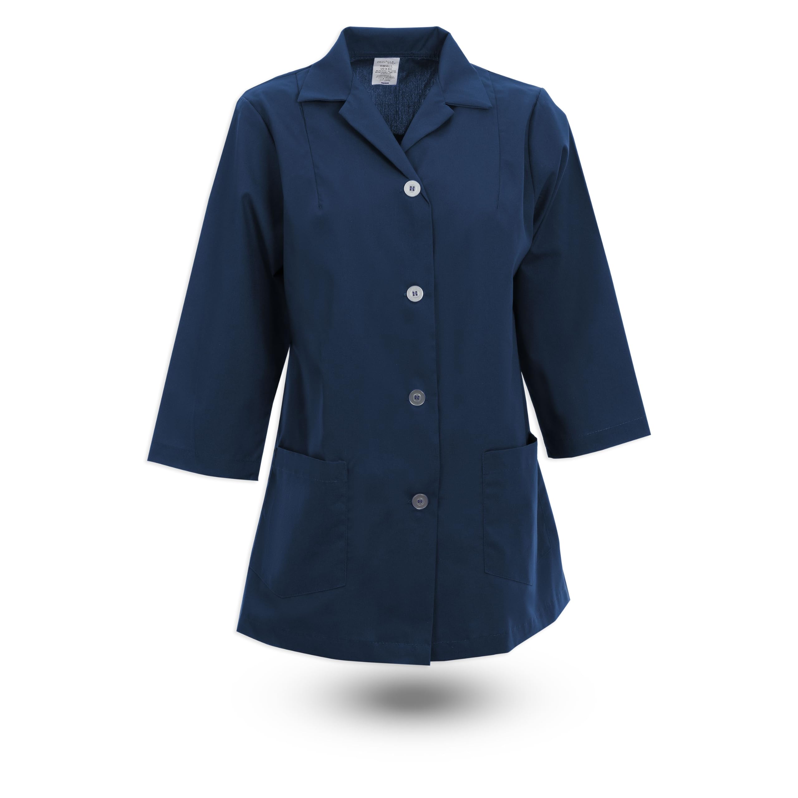 Chef Trends Pinnacle Image Women’s Utility Button Smock US16, Navy, X-Large