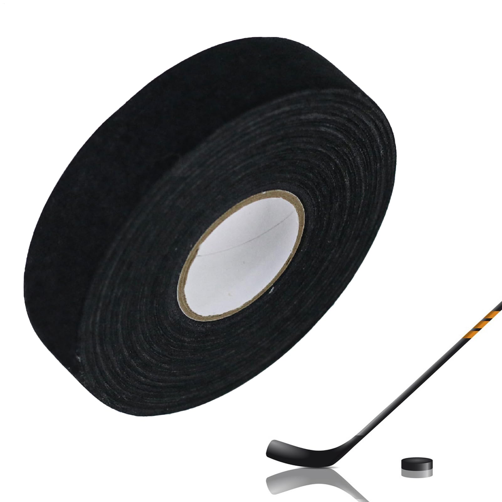 Nastro di presa per bastone da hockey | 2,5 cm x 25 m involucro adesivo, impugnatura antiscivolo e impermeabile per racchetta, per hockey, baseball, softball, racchetta e golf