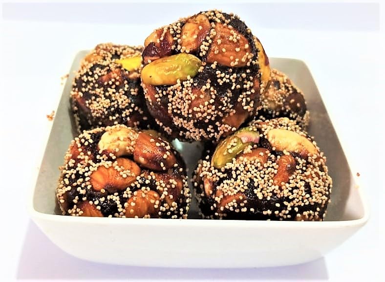 1 kg - Dates - Dry Fruits Home made Laddu - No Oil, No Preservaties. The Laddus are made with wet dates, rich dry fruits & Desi Cow Ghee - (2 Box of 500 gm) (B0D6N3HBYJ) Amazon Price History, Amazon Price Tracker