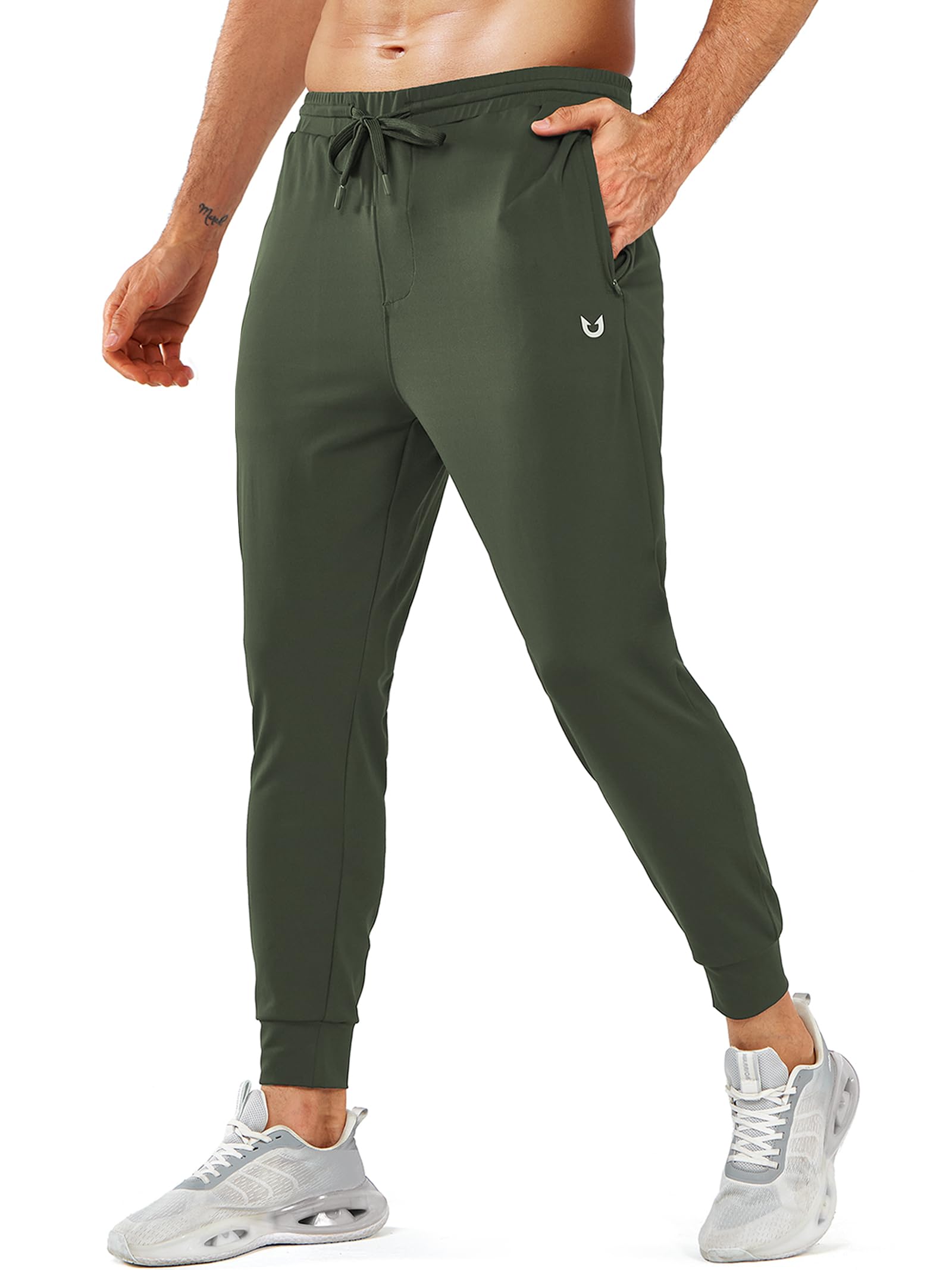 NORTHYARD Men's Joggers Pants with Zipper Pockets Lightweight Sweatpants Athletic Running Workout Track Pants for Men