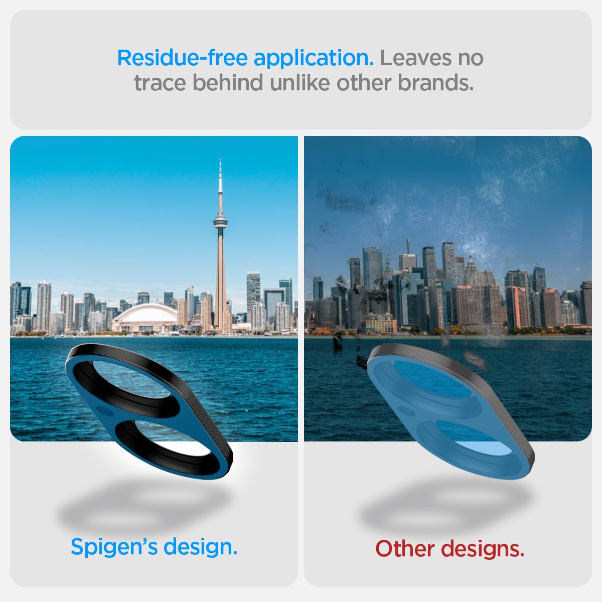 Spigen Glas.tR Optik Protector de Cámara para iPhone 16, iPhone 16 Plus, 2 Unidades, Negro, Instalación Fácil, Dureza 9H, Anti-Arañazos