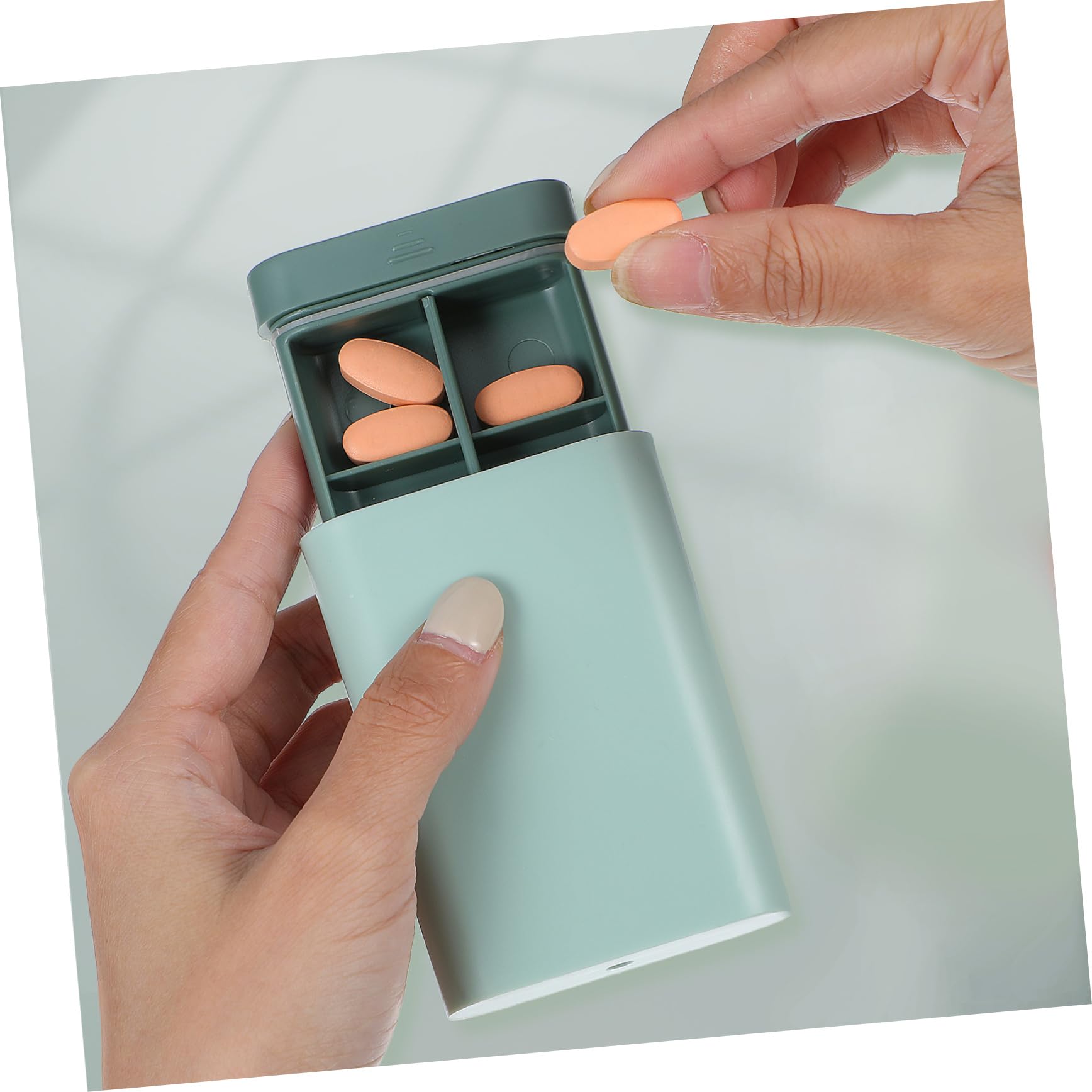2 Sätze Verpackung Aufbewahrungsbox Klein Wöchentliche Pille Tragbarer Pillenbehälter Pillendose Pill Case Pocket Pharmacy Box Tragbarer Koffer Vorratsbehälter Abs 4 Stücke * 2