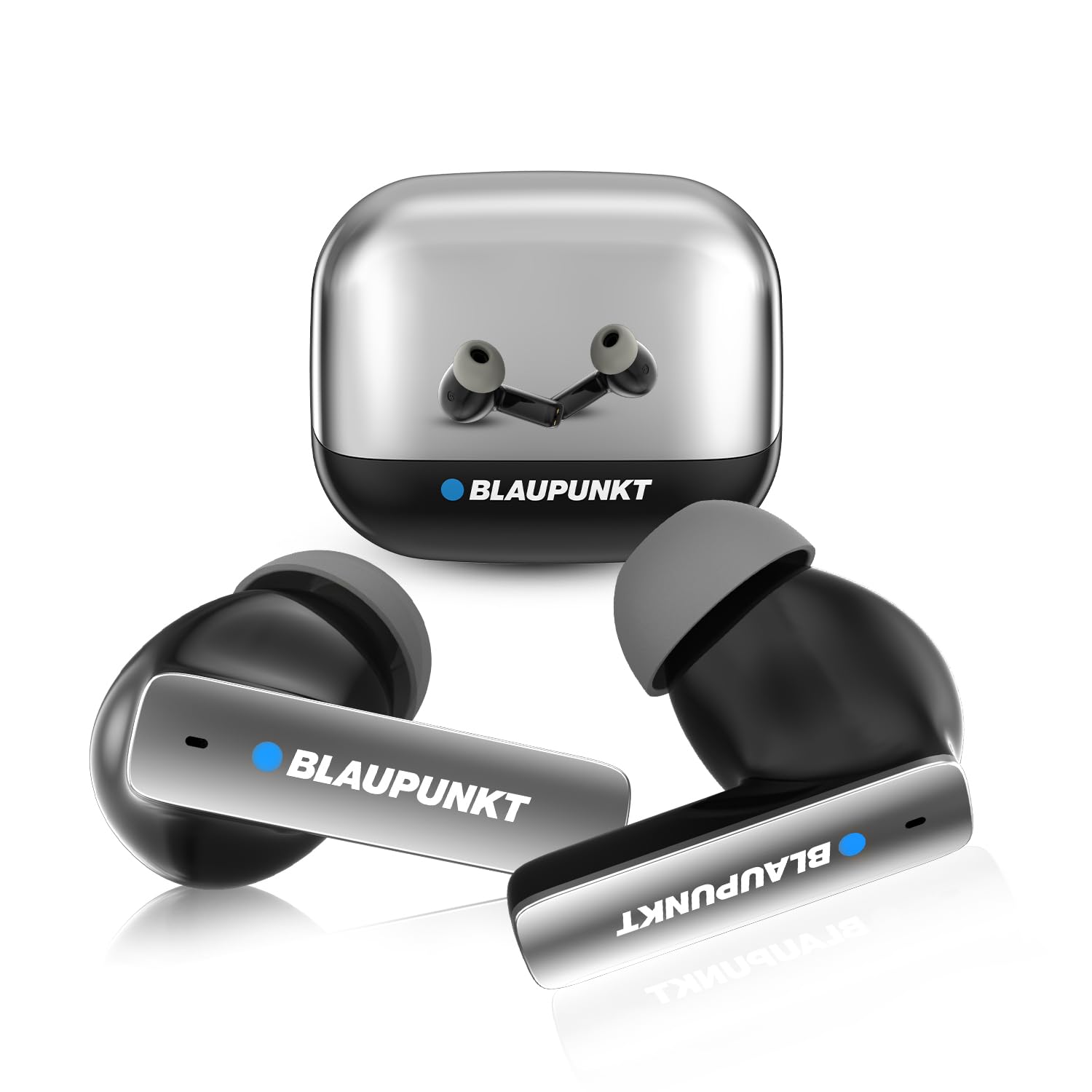 Blaupunkt Newly Launched Btw100 Khrome+ Bassbuds Truly Wireless Bluetooth in Ear Earbuds I Hd Sound I Gaming Mode I Low Latency I 30H Playtime* I Turbovolt Charging I Bt Version 5.3 (B0D637YCQ8) Amazon Price History, Amazon Price Tracker