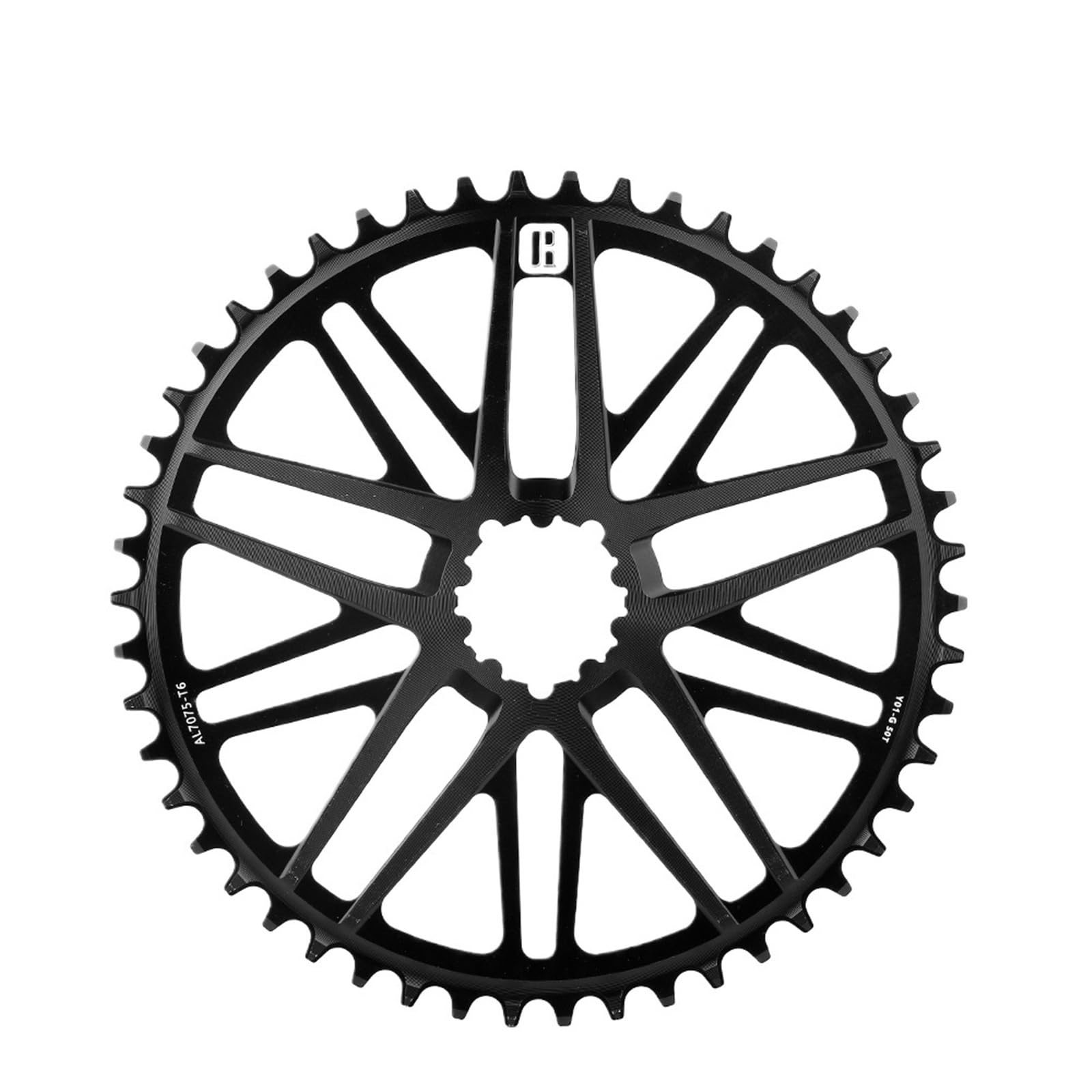 Compatible avec Le pédalier de vélo de Route en Fibre de Carbone RIRO 11/12 Vitesses, Fixation directe 170 mm, Plateaux et manivelles 50-34T, 53-39T et 46-52T / 725 (Disque Unique 50T)